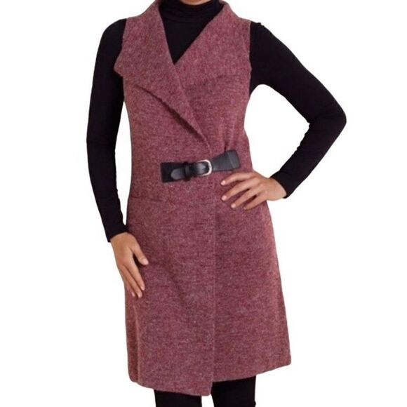 Soft Surroundings Solange Sweater Red Wine Large - Picture 1 of 11